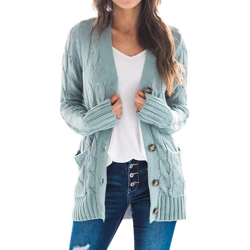 Gilet long en maille à manches longues