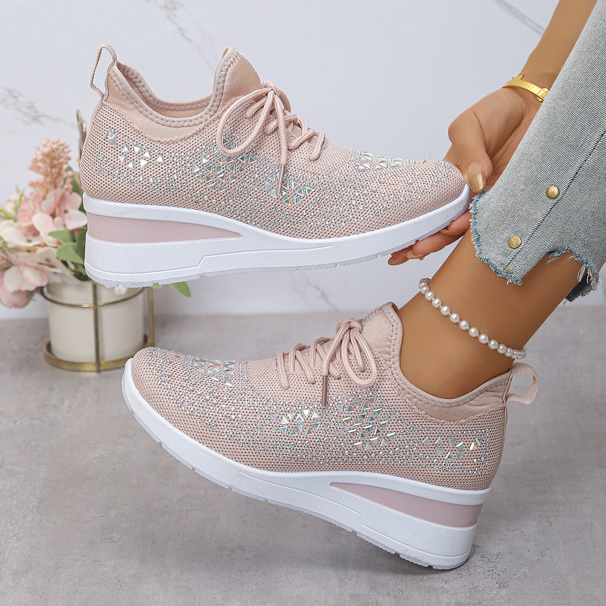 Sneakers Luxe Brillantes