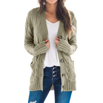 Gilet long en maille à manches longues