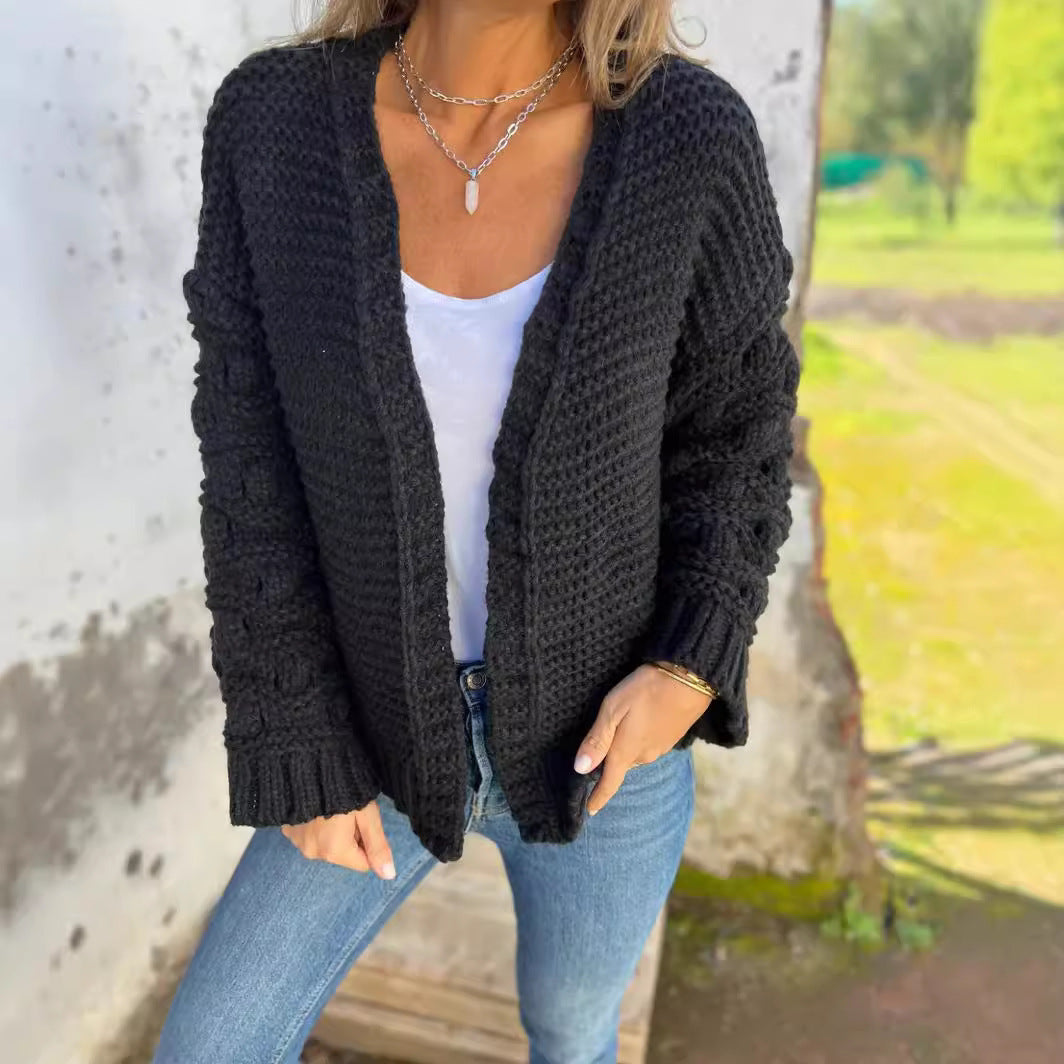 Cardigan d’hiver pour femme.