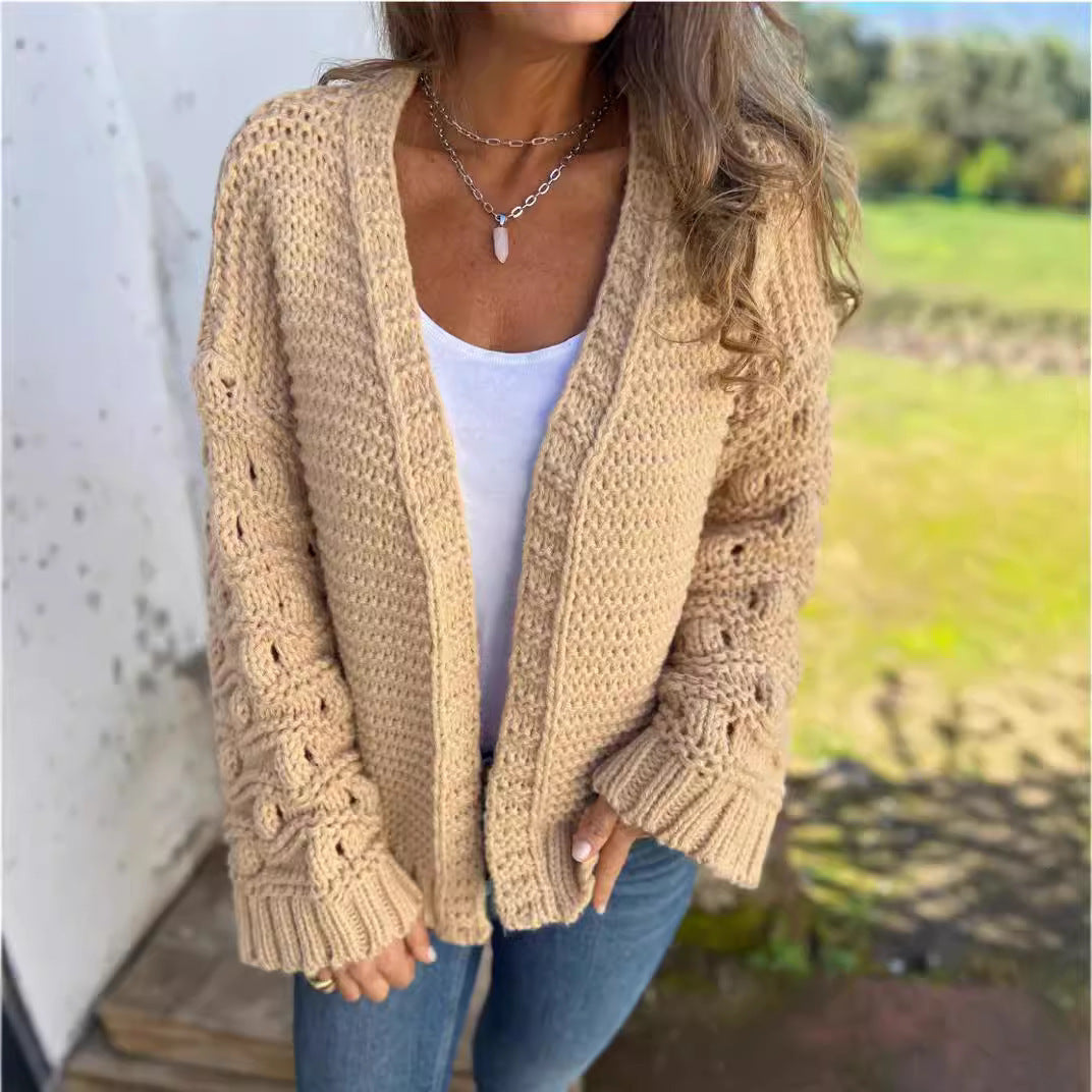 Cardigan d’hiver pour femme.