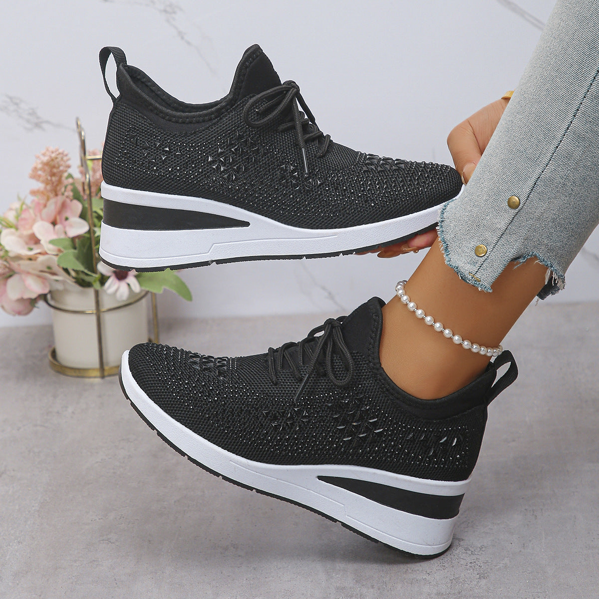 Sneakers Luxe Brillantes