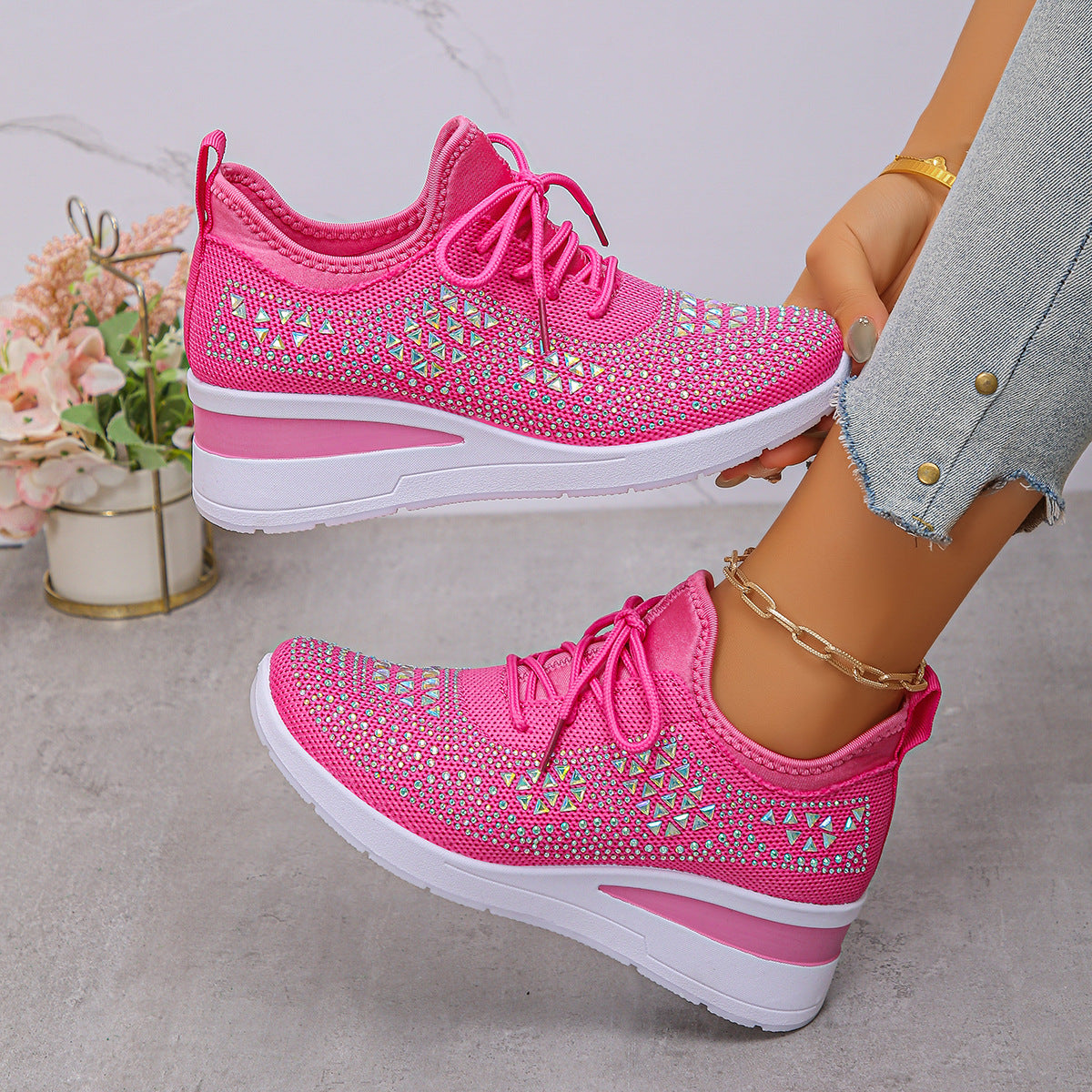 Sneakers Luxe Brillantes